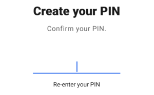 Confirm your PIN - Signal App