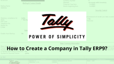 How to create a company in tally ERP9