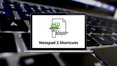 Notepad 2 Shortcuts