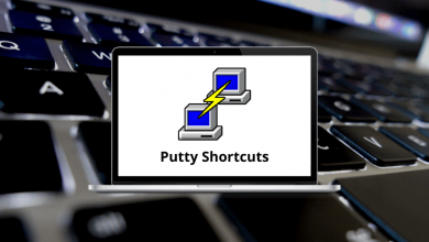 Putty Shortcuts