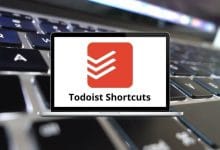 Todoist Shortcuts