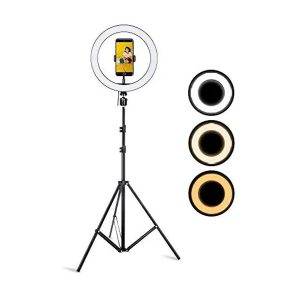 10 inch LED Ring Light with 9 feet Tripod Stand for Mobile Phones & Camera