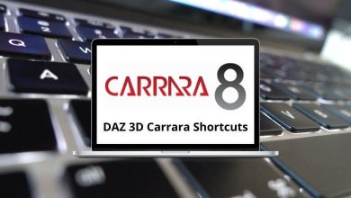 DAZ 3D Carrara Shortcuts