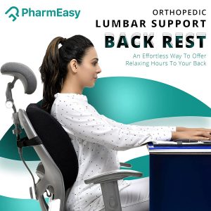 pharmEasy Back Support Cushion
