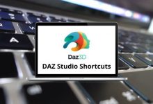DAZ Studio Shortcuts