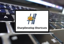 SharpDevelop Shortcuts
