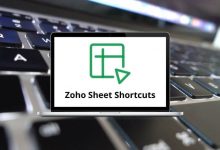 Zoho Sheet Shortcuts