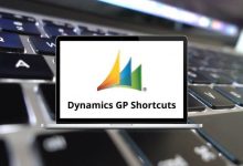 Dynamics GP Shortcuts