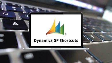 Dynamics GP Shortcuts