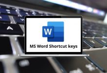 MS Word Shortcut keys