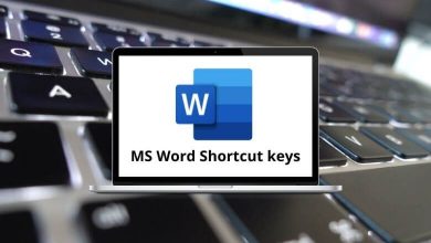MS Word Shortcut keys