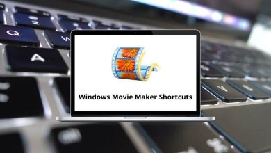 Windows Movie Maker Shortcuts