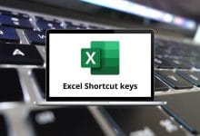 Excel Shortcut keys
