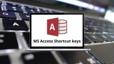 MS Access Shortcut keys