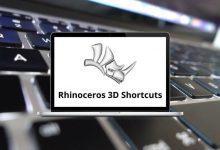 Rhinoceros 3D Shortcuts