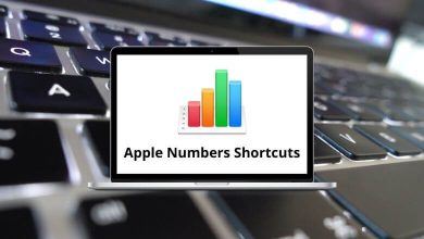 Apple Numbers Shortcuts