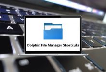 Dolphin File Manager Shortcuts