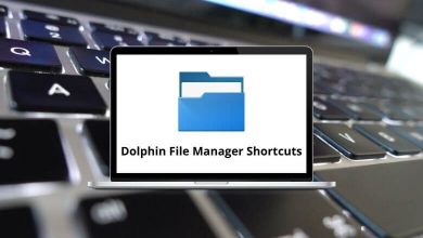 Dolphin File Manager Shortcuts