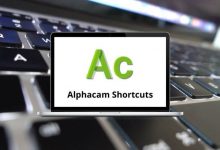 Alphacam Shortcuts