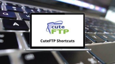 CuteFTP Shortcuts