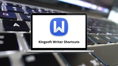 Kingsoft Writer Shortcuts