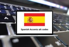 Spanish Accents alt codes