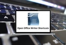 Open Office Writer Shortcuts