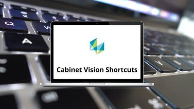 Cabinet Vision Shortcuts