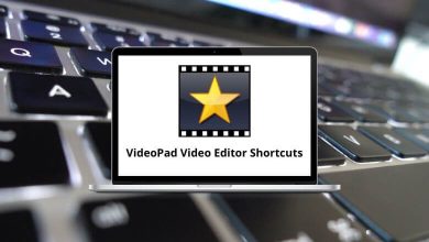 VideoPad Video Editor Shortcuts