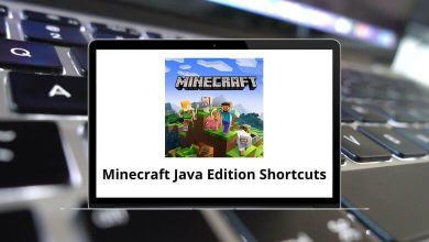 Minecraft Java Edition Shortcuts