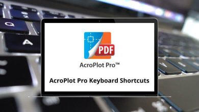 AcroPlot Pro Keyboard Shortcuts