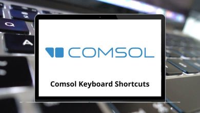 Comsol Shortcuts