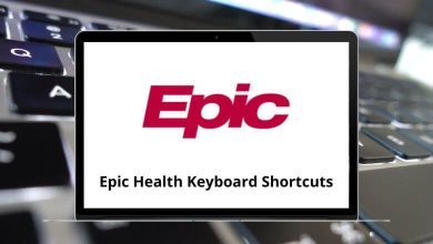 Epic Health Keyboard Shortcuts