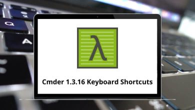 Cmder 1.3.16 Shortcuts