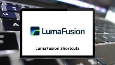 LumaFusion Shortcuts