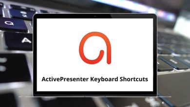 ActivePresenter Keyboard Shortcuts