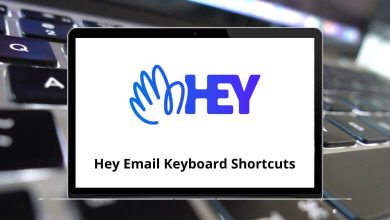 Hey Email Keyboard Shortcuts