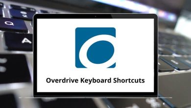 Overdrive Keyboard Shortcuts