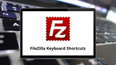 FileZilla Keyboard Shortcuts