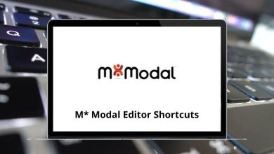 M Modal Editor Shortcuts