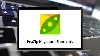 PeaZip Keyboard Shortcuts