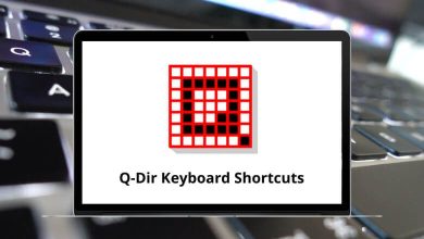 Q-Dir Keyboard Shortcuts