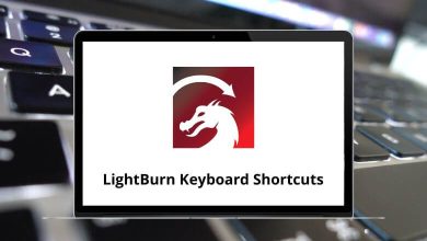 LightBurn Keyboard Shortcuts