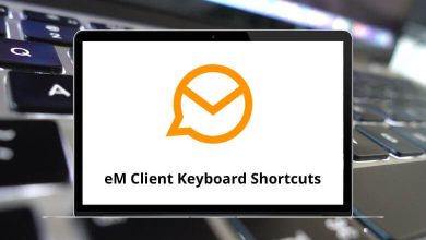 eM Client Keyboard Shortcuts