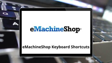 eMachineShop Keyboard Shortcuts