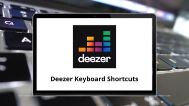 Deezer Keyboard Shortcuts