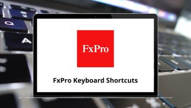 FxPro Keyboard Shortcuts