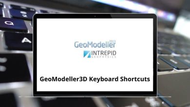 GeoModeller3D Keyboard Shortcuts