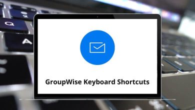 GroupWise Keyboard Shortcuts