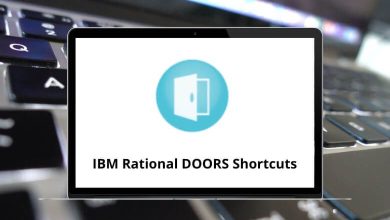 IBM Rational DOORS Keyboard Shortcuts